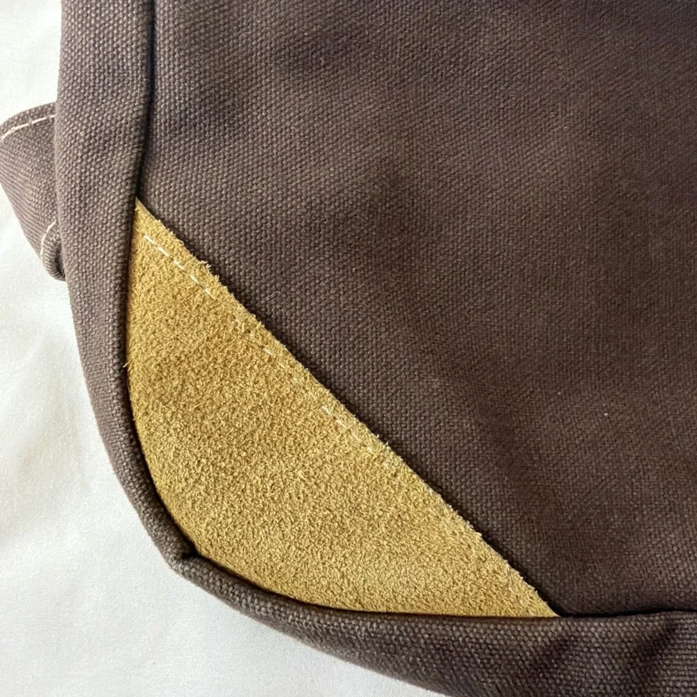 Sea Bag Canvas Messenger Laptop Bag Brown Tan Crossbody Satchel Travel Work Tote